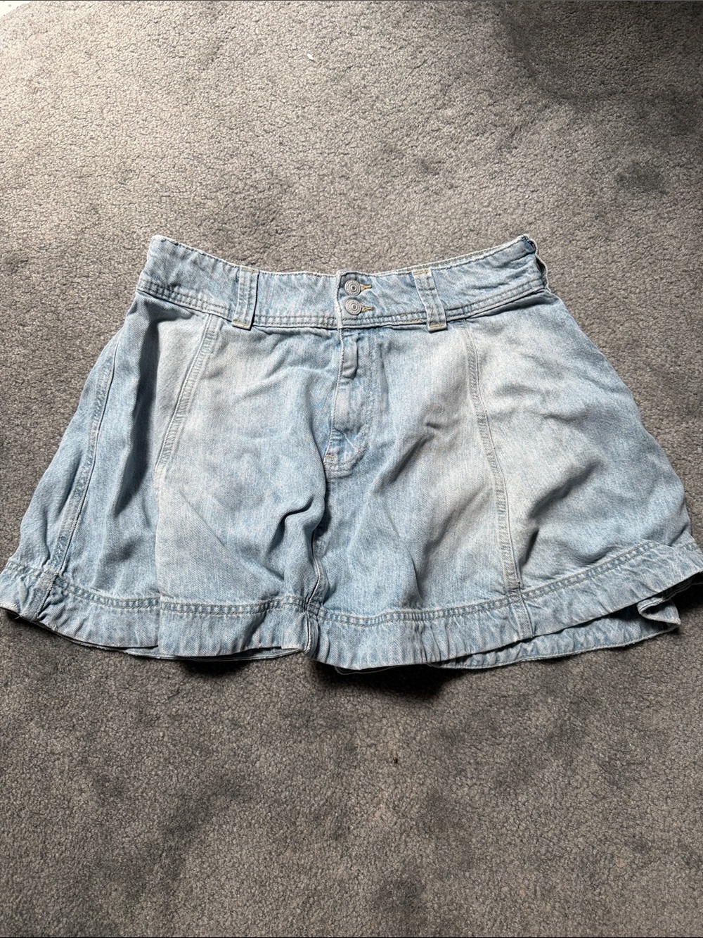 We The Free Light Blue Denim Women’s Skirt